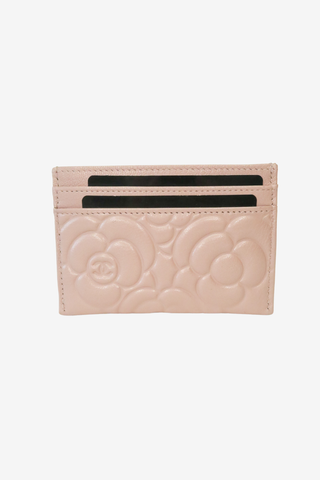 Chanel Interlocking CC Logo Camellia Card Holder - Designer Wallets at The Find Luxury Resale - Vancouver, Canada