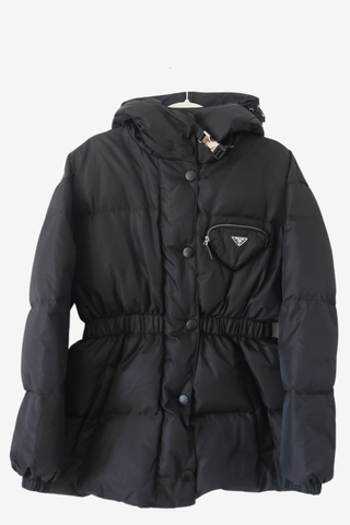 Prada Re-Nylon Down Jacket - Designer Jackets at The Find Luxury Resale - Vancouver, Canada