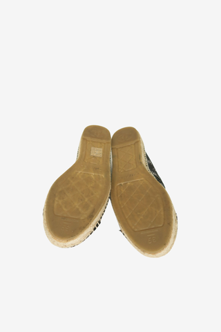 Chanel Mesh Printed Espadrilles sz 39 - Designer Flats at The Find Luxury Resale - Vancouver, Canada