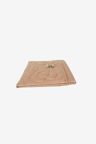 Chanel Interlocking CC Logo Camellia Card Holder - Designer Wallets at The Find Luxury Resale - Vancouver, Canada