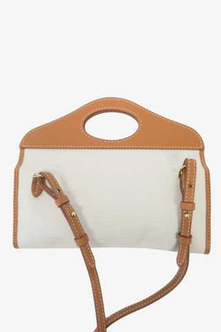 Burberry Canvas Mini Tote - Designer shoulder bag at The Find Luxury Resale - Vancouver, Canada