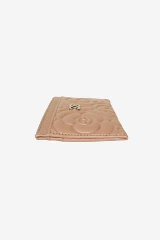 Chanel Interlocking CC Logo Camellia Card Holder - Designer Wallets at The Find Luxury Resale - Vancouver, Canada