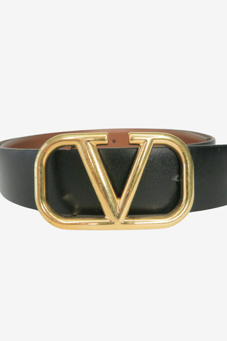 Valentino Vlogo Leather Belt - Designer belt at The Find Luxury Resale - Vancouver, Canada