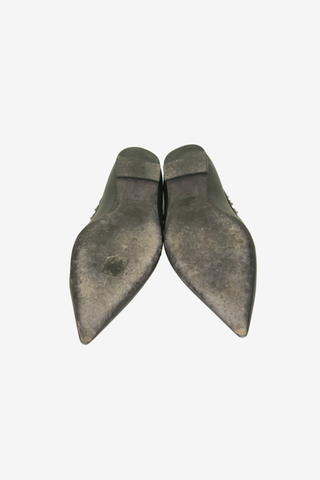 Valentino Rockstud Accents Leather Ballet Flats sz 40 - Designer Flats at The Find Luxury Resale - Vancouver, Canada