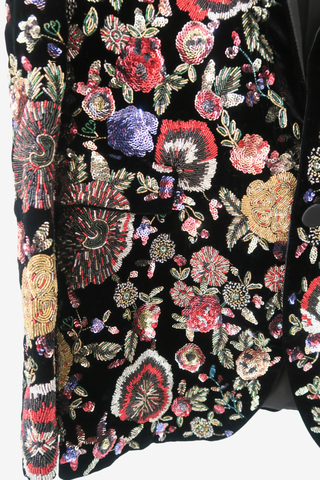 Saint Laurent Bead Embroidered Blazer - Designer Blazer at The Find Luxury Resale - Vancouver, Canada