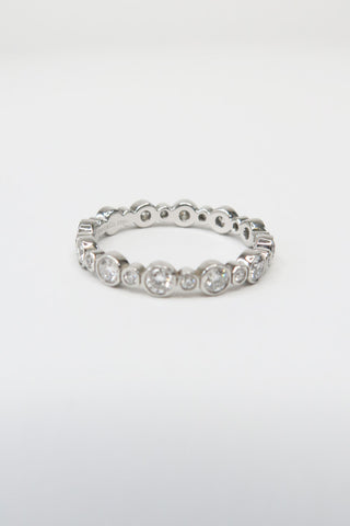 Tiffany & Co. Platinum Diamond Jazz Eternity Band - Designer Rings at The Find Luxury Resale - Vancouver, Canada