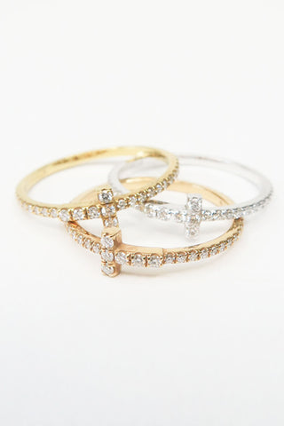 Tiffany & Co. 18K Diamond Wire Band Ring - Designer Rings at The Find Luxury Resale - Vancouver, Canada
