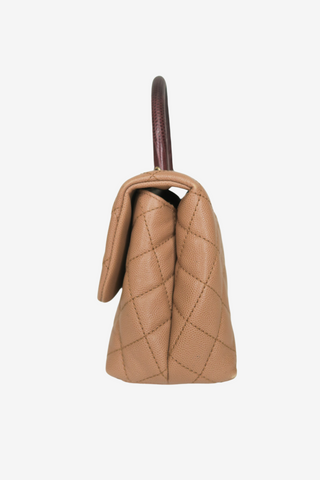 Chanel Lizard Trimmed Small Coco Top Handle Bag - Designer Handbags at The Find Luxury Resale - Vancouver, Canada