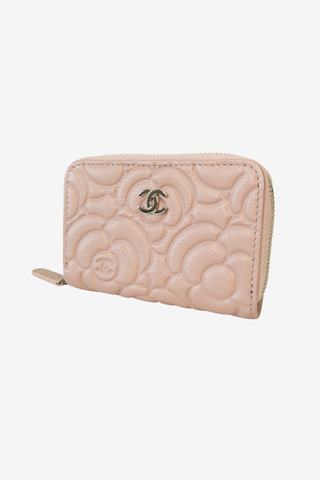 Chanel Interlocking CC Logo Camellia Accent Wallet - Designer Wallets at The Find Luxury Resale - Vancouver, Canada