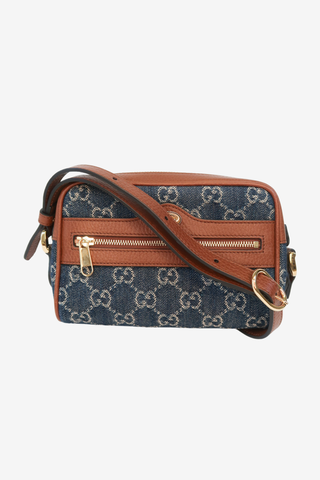 Gucci Mini GG Denim Ophidia Crossbody Bag - Designer Handbag at The Find Luxury Resale - Vancouver, Canada
