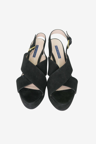 Stuart Weitzman Suede Sandals sz 8 - Designer Pumps at The Find Luxury Resale - Vancouver, Canada