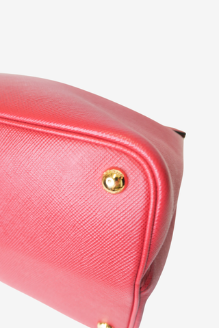 Prada Saffiano Cuir Double Tote Bag - Designer Handbags at The Find Luxury Resale - Vancouver, Canada