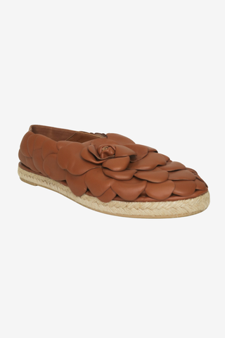 Valentino Leather Floral Print Espadrilles sz 41 - Designer shoes at The Find Luxury Resale - Vancouver, Canada