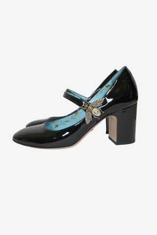 Gucci Bee Mary-Jane Pumps Sz 36 - Designer pumps at The Find Luxury Resale - Vancouver, Canada