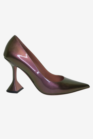 Amina Muaddi Ami Metallic Pumps sz 36.5 - Designer pumps at The Find Luxury Resale - Vancouver, Canada