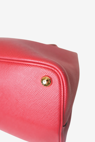 Prada Saffiano Cuir Double Tote Bag - Designer Handbags at The Find Luxury Resale - Vancouver, Canada