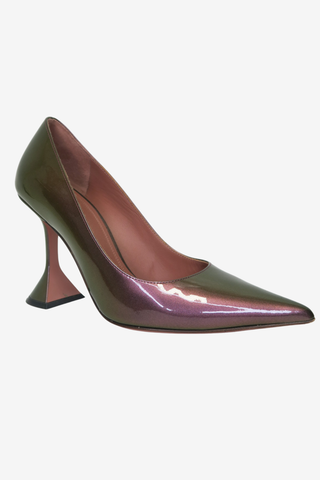 Amina Muaddi Ami Metallic Pumps sz 36.5 - Designer pumps at The Find Luxury Resale - Vancouver, Canada