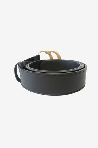 Gucci Black Leather GG Marmont Small Belt Size 80/32 - Designer Belts at The Find Luxury Resale - Vancouver, Canada