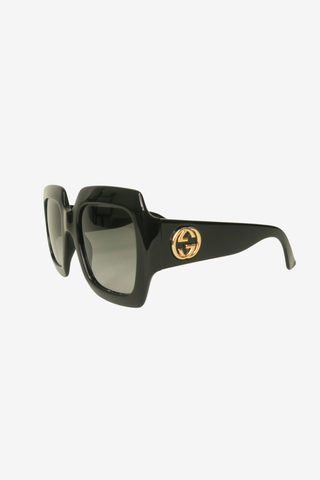 Gucci Interlocking G Logo Square Sunglasses - Designer Sunglasses at The Find Luxury Resale - Vancouver, Canada