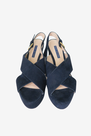 Stuart Weitzman Suede Sandals sz 8 - Designer sandals at The Find Luxury Resale - Vancouver, Canada