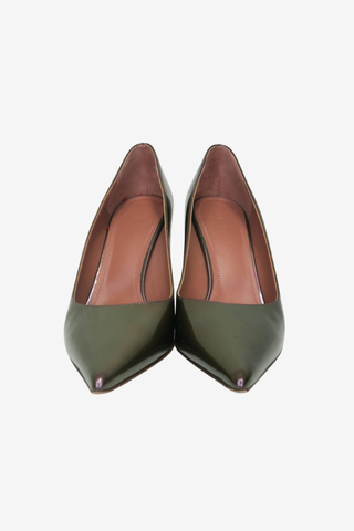 Amina Muaddi Ami Metallic Pumps sz 36.5 - Designer pumps at The Find Luxury Resale - Vancouver, Canada