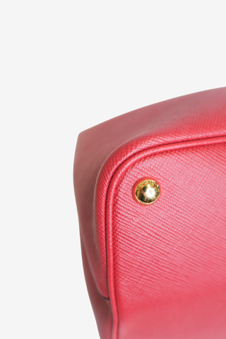 Prada Saffiano Cuir Double Tote Bag - Designer Handbags at The Find Luxury Resale - Vancouver, Canada