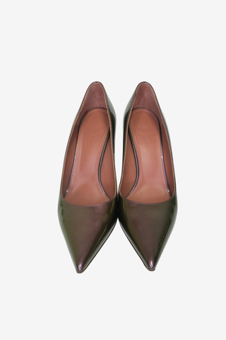 Amina Muaddi Ami Metallic Pumps sz 36.5 - Designer pumps at The Find Luxury Resale - Vancouver, Canada
