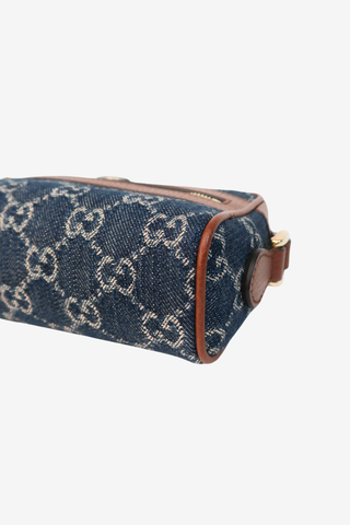 Gucci Mini GG Denim Ophidia Crossbody Bag - Designer Handbag at The Find Luxury Resale - Vancouver, Canada