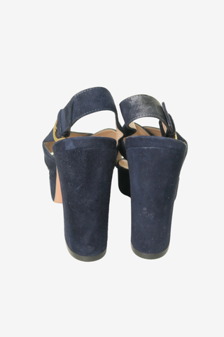 Stuart Weitzman Suede Sandals sz 8 - Designer sandals at The Find Luxury Resale - Vancouver, Canada