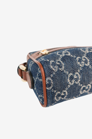Gucci Mini GG Denim Ophidia Crossbody Bag - Designer Handbag at The Find Luxury Resale - Vancouver, Canada