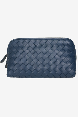 Bottega Veneta Nappa Intrecciato Cosmetic Pouch - Designer Handbags at The Find Luxury Resale - Vancouver, Canada