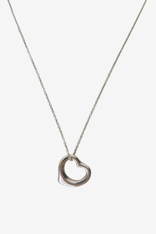 Tiffany & Co. Open Heart Pendant Necklace - Designer Necklace at The Find Luxury Resale - Vancouver, Canada