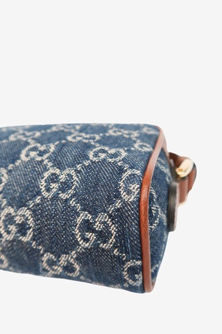 Gucci Mini GG Denim Ophidia Crossbody Bag - Designer Handbag at The Find Luxury Resale - Vancouver, Canada