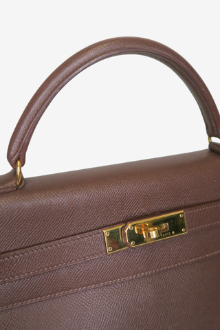 Hermès Courchevel Kelly Sellier 32 - Designer handbag at The Find Luxury Resale - Vancouver, Canada