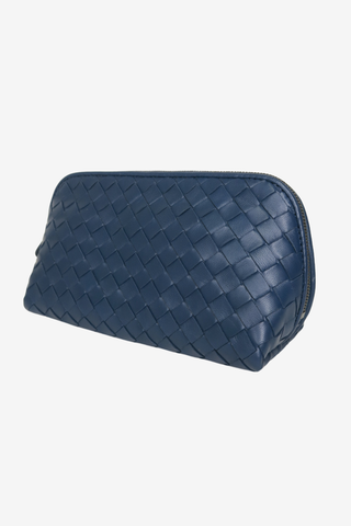 Bottega Veneta Nappa Intrecciato Cosmetic Pouch - Designer Handbags at The Find Luxury Resale - Vancouver, Canada