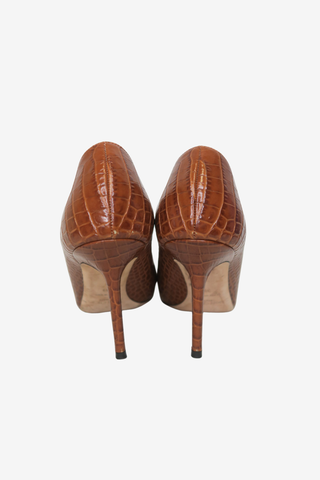 Jimmy Choo Embossed Leather Pumps sz 39 - Designer pumps at The Find Luxury Resale - Vancouver, Canada