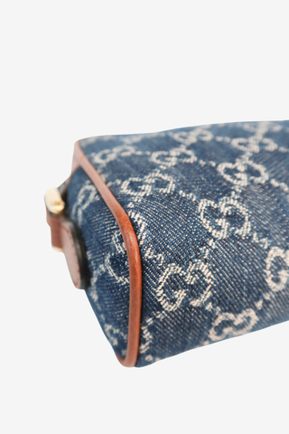 Gucci Mini GG Denim Ophidia Crossbody Bag - Designer Handbag at The Find Luxury Resale - Vancouver, Canada