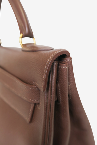 Hermès Courchevel Kelly Sellier 32 - Designer handbag at The Find Luxury Resale - Vancouver, Canada