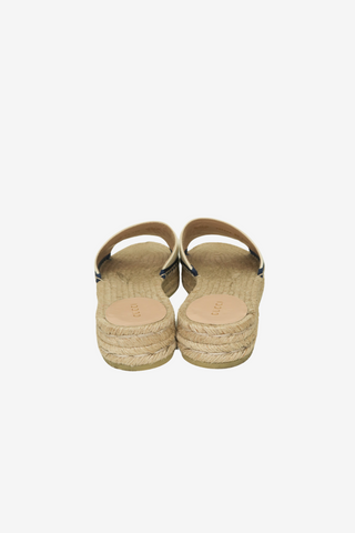 Gucci Jute Printed Espadrilles sz 38 - Designer shoes at The Find Luxury Resale - Vancouver, Canada