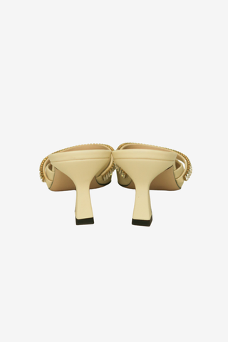 Wandler Leather Crystal Embellishments Mules sz 38 - Designer shoes at The Find Luxury Resale - Vancouver, Canada