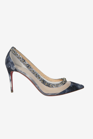 Christian Louboutin Jeans Punk Galativi Spikes Pumps sz 40 - Designer shoes at The Find Luxury Resale - Vancouver, Canada