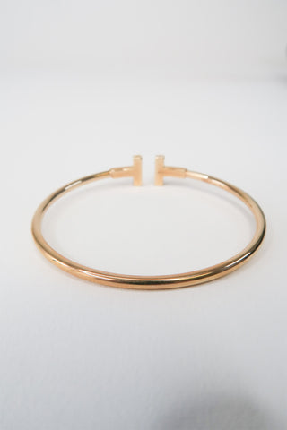 Tiffany & Co. 18K Diamond Wire Bracelet - Designer Bracelets at The Find Luxury Resale - Vancouver, Canada