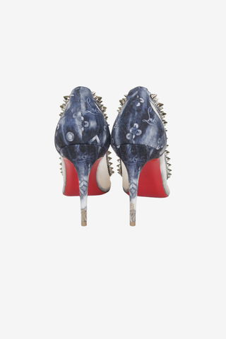 Christian Louboutin Jeans Punk Galativi Spikes Pumps sz 40 - Designer shoes at The Find Luxury Resale - Vancouver, Canada