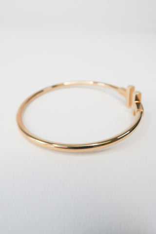 Tiffany & Co. 18K Diamond Wire Bracelet - Designer Bracelets at The Find Luxury Resale - Vancouver, Canada