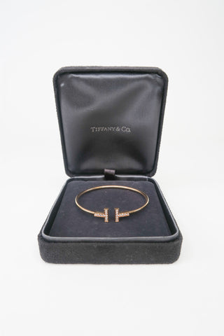 Tiffany & Co. 18K Diamond Wire Bracelet - Designer Bracelets at The Find Luxury Resale - Vancouver, Canada