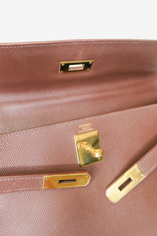 Hermès Courchevel Kelly Sellier 32 - Designer handbag at The Find Luxury Resale - Vancouver, Canada