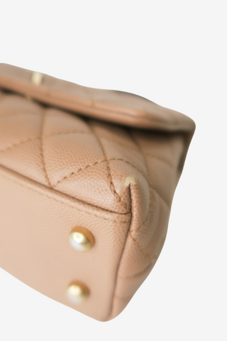 Chanel Lizard Trimmed Small Coco Top Handle Bag - Designer Handbags at The Find Luxury Resale - Vancouver, Canada
