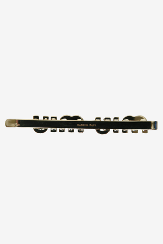 Miu Miu Logo Polished Hair Pin - Designer Accessories at The Find Luxury Resale - Vancouver, Canada