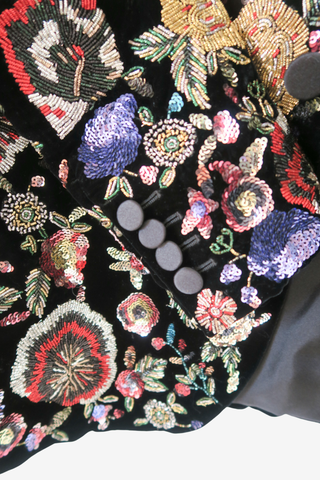 Saint Laurent Bead Embroidered Blazer - Designer Blazer at The Find Luxury Resale - Vancouver, Canada