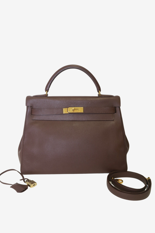 Hermès Courchevel Kelly Sellier 32 - Designer handbag at The Find Luxury Resale - Vancouver, Canada